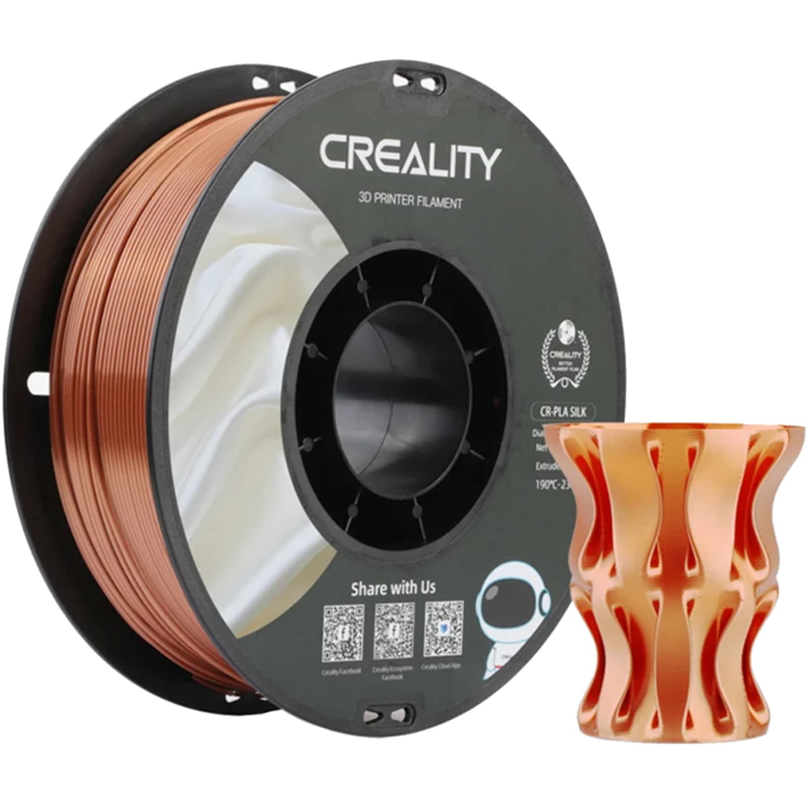 Creality Dual Silk Red Copper Filament 1kg