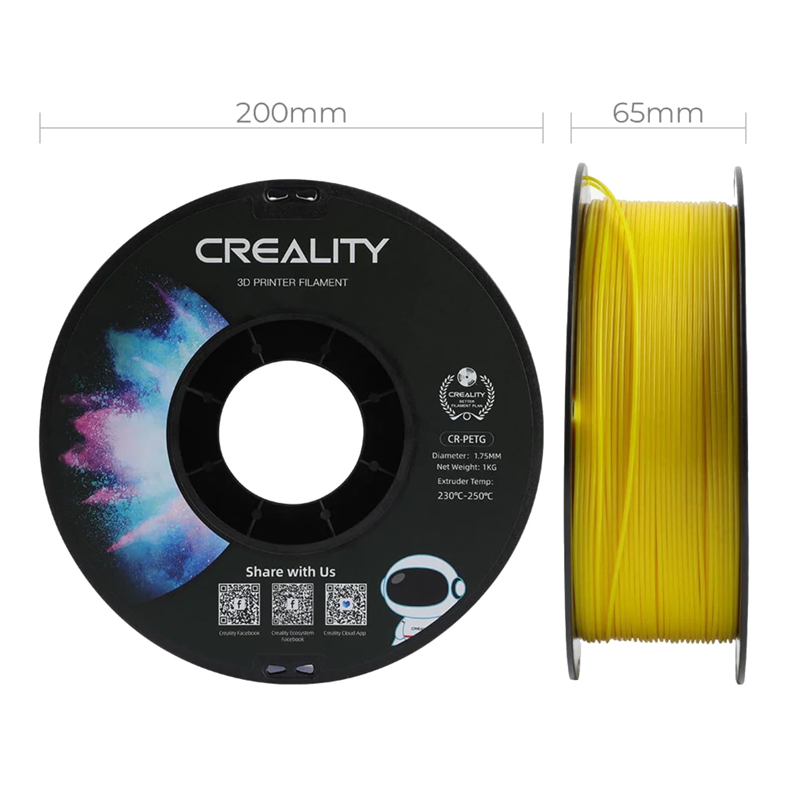 Creality PETG Yellow Filament 1kg