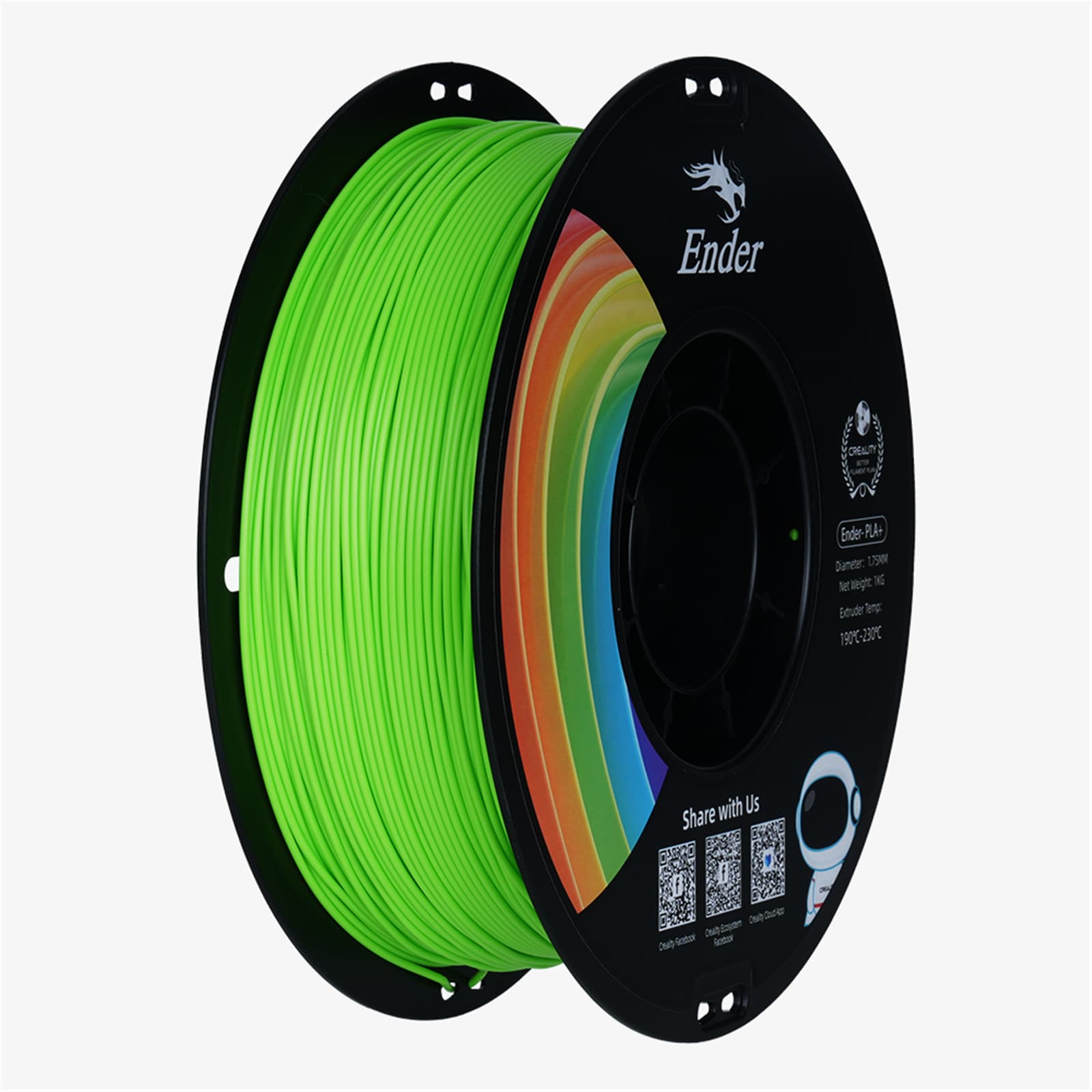 Ender PLA+ Apple Green Filament 1kg