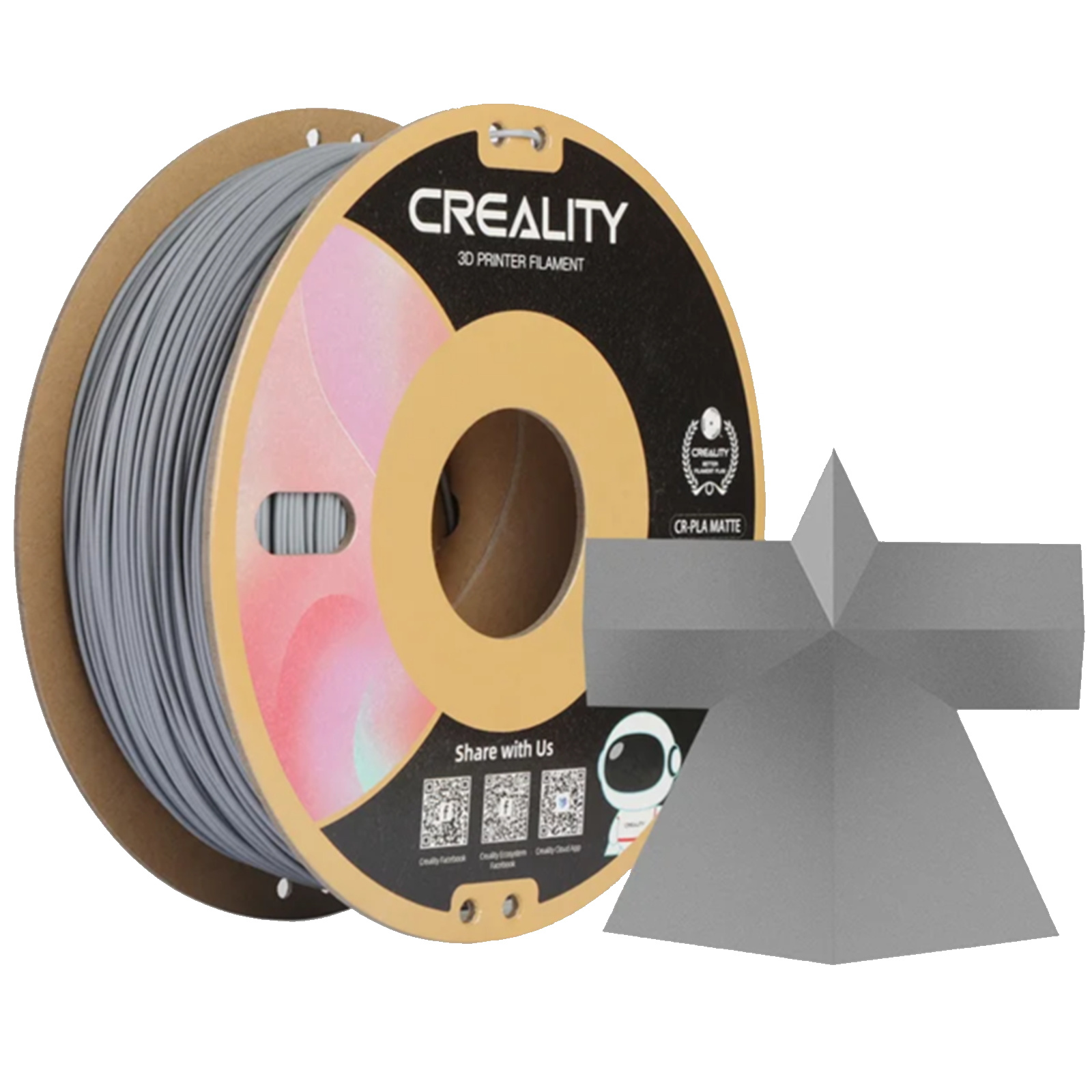 Creality CR-PLA Matte Grey Filament 1kg