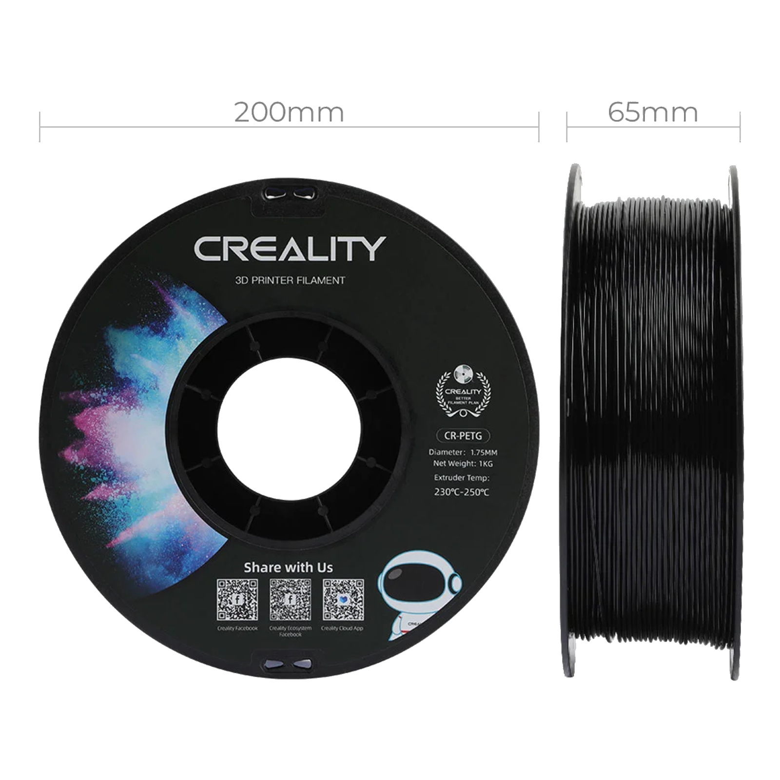Creality PETG Black Filament 1kg
