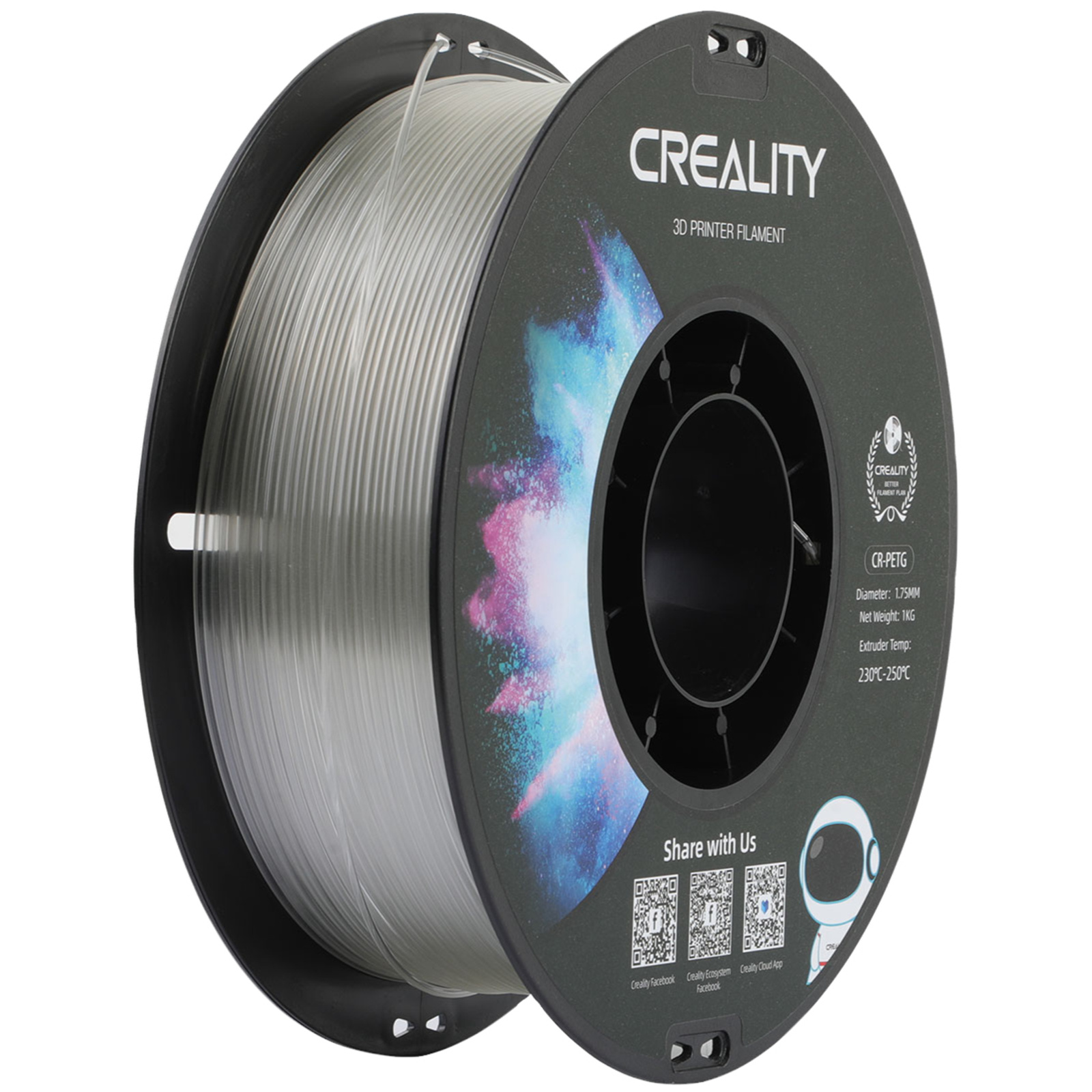 Creality PETG Transparent Filament 1kg